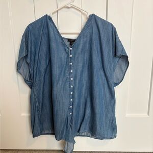 Talbots Denim Blue Button-Down Shirt